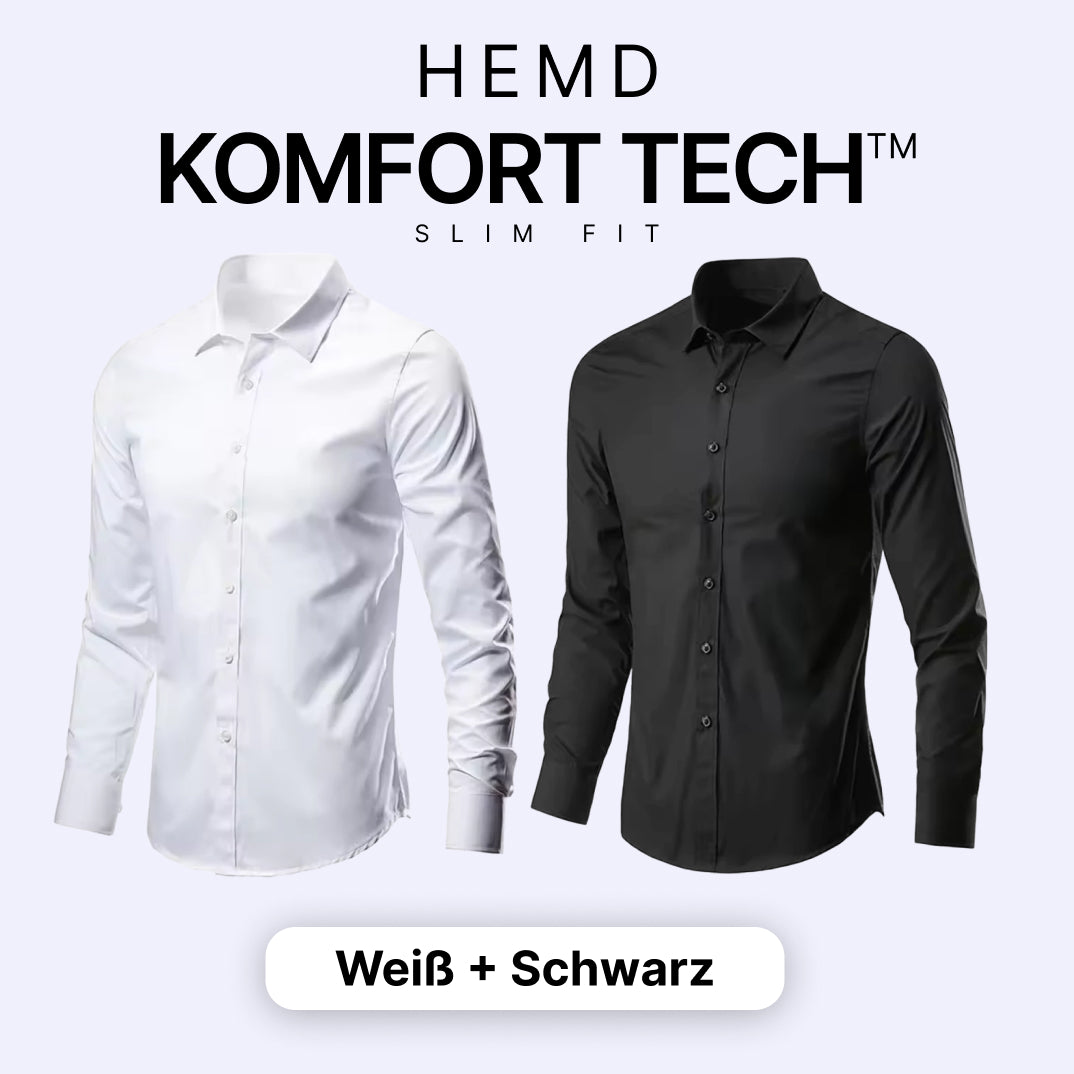 Komfort Tech – Herrenhemd mit flexibler Technologie [KAUFE 1, ERHALTE 1 GRATIS]