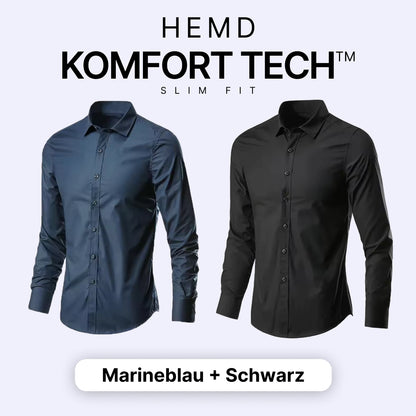 Komfort Tech – Herrenhemd mit flexibler Technologie [KAUFE 1, ERHALTE 1 GRATIS]