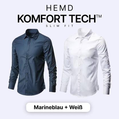 Komfort Tech – Herrenhemd mit flexibler Technologie [KAUFE 1, ERHALTE 1 GRATIS]