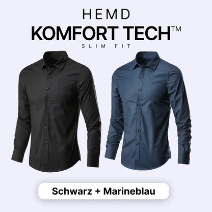 Komfort Tech – Herrenhemd mit flexibler Technologie [KAUFE 1, ERHALTE 1 GRATIS]