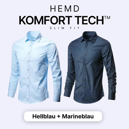 Komfort Tech – Herrenhemd mit flexibler Technologie [KAUFE 1, ERHALTE 1 GRATIS]